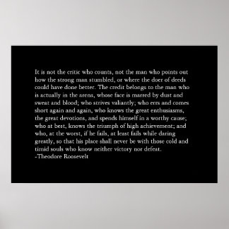 Der Kredit gehört dem Mann in der Arena. Poster