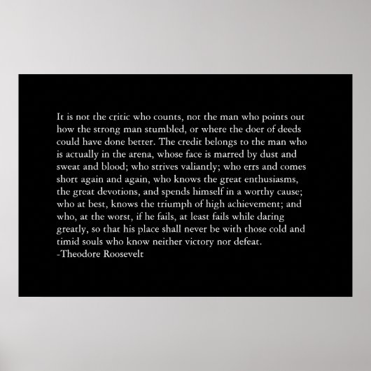 Der Kredit gehört dem Mann in der Arena. Poster (Vorne)