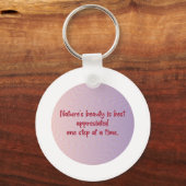 Der Kreis der Ruhe der Natur Schlüsselanhänger (Vorderseite)