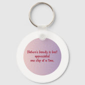 Der Kreis der Ruhe der Natur Schlüsselanhänger (Rückseite)