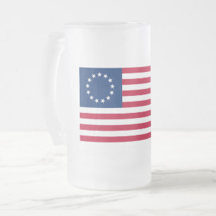 Der Kreis der Sterne, amerikanische Flagge von Bet Mattglas Bierglas