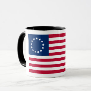Der Kreis der Sterne, amerikanische Flagge von Bet Tasse