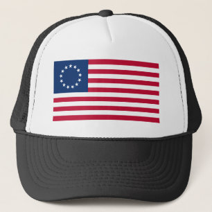 Der Kreis der Sterne, amerikanische Flagge von Bet Truckerkappe