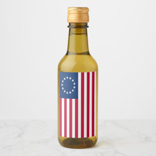 Der Kreis der Sterne, amerikanische Flagge von Bet Weinetikett