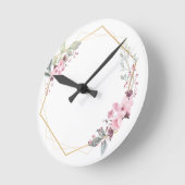 Der Kreis des Lebens Runde Wanduhr (Winkel)