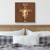 DER KREUZ SAN DAMIANO, DER FRANKISKANISCHE KREUZ. LEINWANDDRUCK (Insitu (Schlafzimmer))