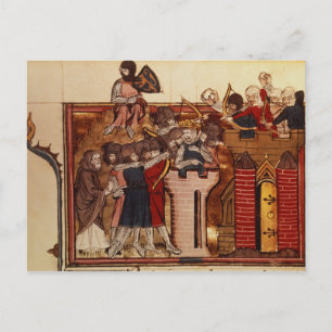 Der Kreuzfahrerangriff auf Jerusalem Postkarte