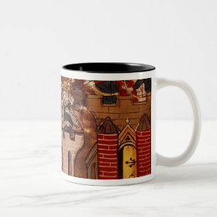 Der Kreuzfahrerangriff auf Jerusalem Zweifarbige Tasse