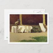 Der Kreuzgang (Öl auf Leinwand) Postkarte (Vorne/Hinten)