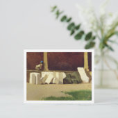 Der Kreuzgang (Öl auf Leinwand) Postkarte (Stehend Vorderseite)