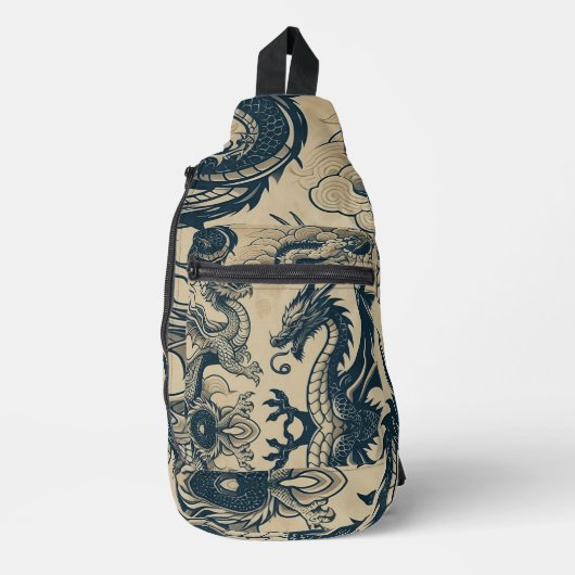 Der Krieg der Drachen Crossbody Bag (Vorderseite)