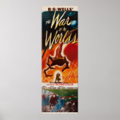 DER KRIEG DER WELT HG Wells Science Fiction Vin Poster (Vorne)