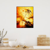 Der Krieg der Welten - Marsinvasion Poster (Küche)