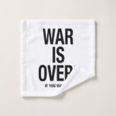 Der Krieg ist vorbei Badhandtuch Set (Waschlappen)