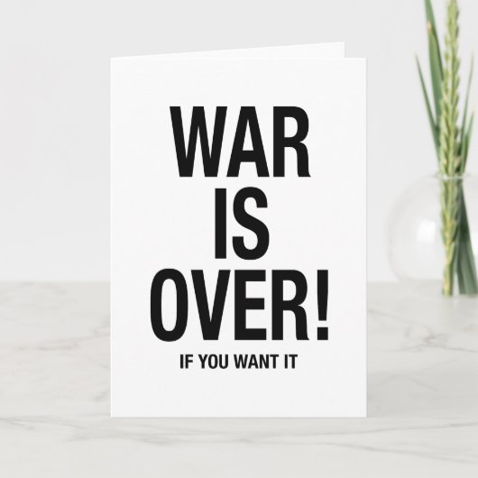 Der Krieg ist vorbei Karte (Vorderseite)