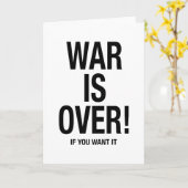 Der Krieg ist vorbei Karte (Gelbe Blume)