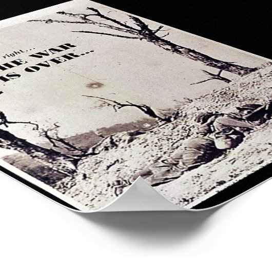 Der Krieg ist vorbei Poster (Ecke)