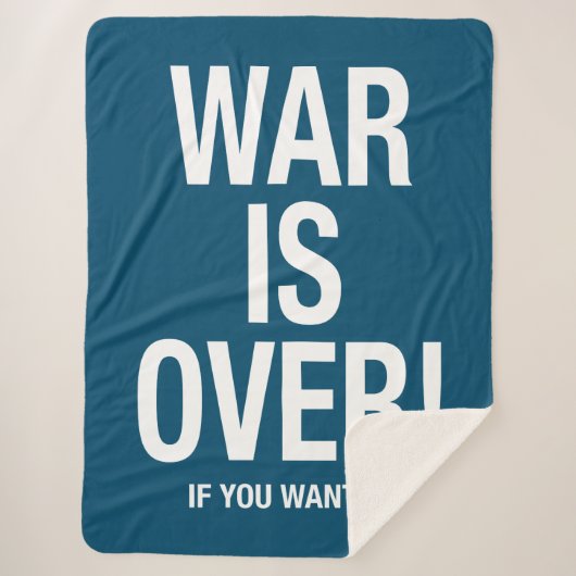 Der Krieg ist vorbei Sherpadecke (Vorderseite)