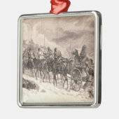 Der Krieg zwischen Servia und Bulgarien Silbernes Ornament (Links)