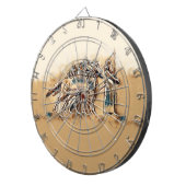 Der Krieger Dartscheibe (Vorderseite rechts)