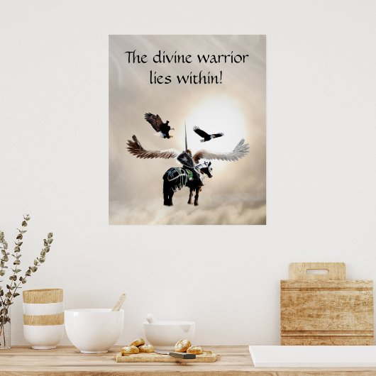 Der Krieger im Inneren Poster (Küche)