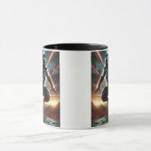 Der Krieger kam aus dem Chaos. Tasse (Zentrum)