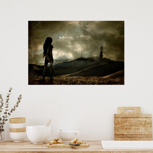 Der Krieger Poster (Küche)