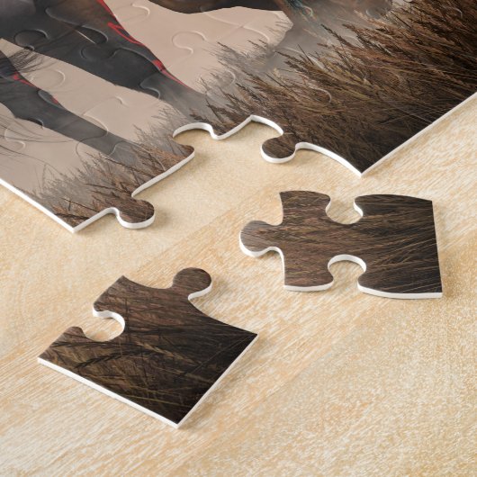 Der Krieger und der Bär Puzzle (Seite)