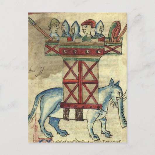 Der Kriegselementar Postkarte (Vorderseite)