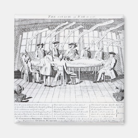 Der Kriegsrat von 1756 Magnet (Vorne)