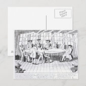 Der Kriegsrat von 1756 Postkarte (Vorne/Hinten)