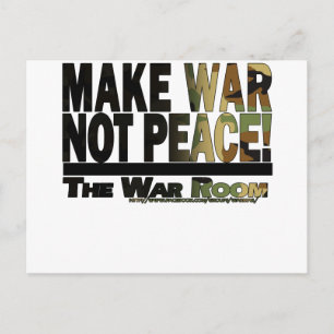 Der Kriegsraum: Macht Krieg nicht Frieden! Postkarte
