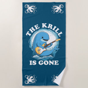 Der Krill ist verschwunden - Funny Whale spielt Gi Strandtuch