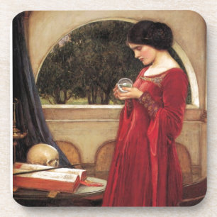 Der Kristallball [John William Waterhouse] Getränkeuntersetzer