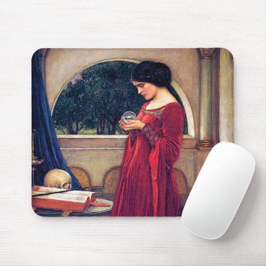 Der Kristallball, John William Waterhouse Mousepad (Mit Mouse)