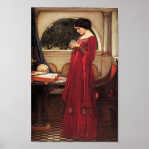 Der Kristallball [John William Waterhouse] Poster