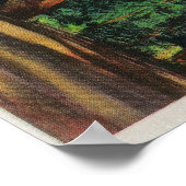 Der Kronleuchter, der Park der Unterholz Poster (Ecke)