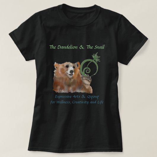 Der Kronleuchter und die Schnecke, der Bär T-Shirt (Design vorne)