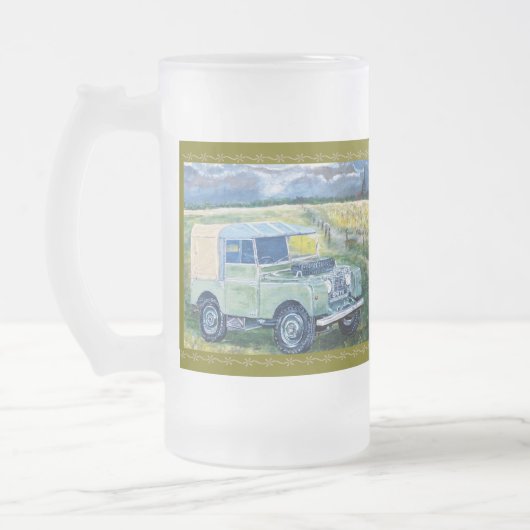 Der Krug des Grandads Mattglas Bierglas (Links)