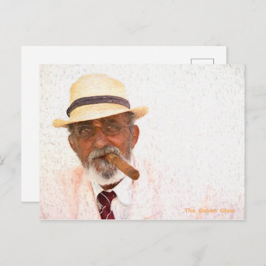 Der Kuba-Zigar, Trinidad, Kuba Postkarte (Vorne/Hinten)