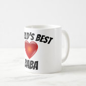 Der Kuchen-Herz-Tasse der Welt beste Kaffeetasse (VorderseiteRechts)