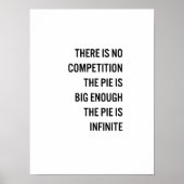 Der Kuchen ist groß genug Angebot (anpassbare Farb Poster (Vorne)