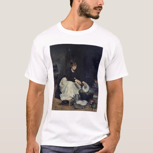 Der Küchen-Mädchen-Abwasch T-Shirt (Vorderseite)