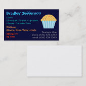 Der Kuchen-Mama-Karte des Jungen Telefonnummerkarte (Vorne/Hinten)