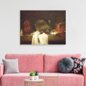 Der Küchentisch Leinwanddruck (Insitu (Wohnzimmer))