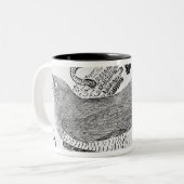 Der Kuckuck Zweifarbige Tasse (Vorderseite Links)