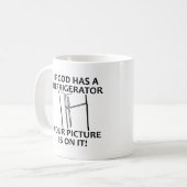 Der Kühlschrank Gottes christlich Kaffeetasse (Vorderseite Links)