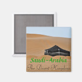 Der Kühlschrankmagnet des Wüstenreichs (Vorderseite/Rückseite)