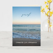 Der Kummer kommt in der Waves Death Anniversary Ca Karte (Gelbe Blume)