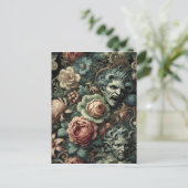 ⚰️ Der Kummerrat - Gothic Viktorianisch Feiertagspostkarte (Stehend Vorderseite)